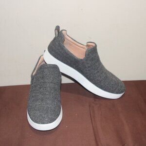 EC LADIES FITFLOP SLIP ON SHOES - GREY -9